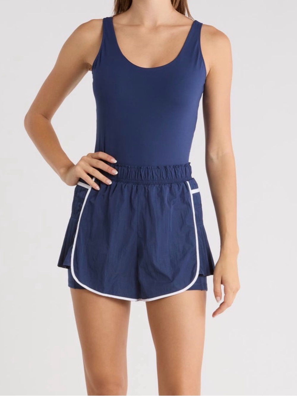 Yogalicious Navy Romper Shorts
